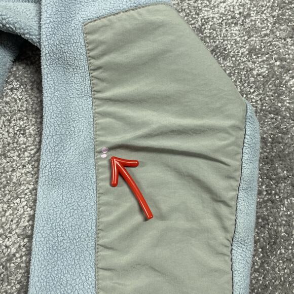 North Face Denali Jacket Womens Small Fleece Polartec Full Zip Color Block Blue - Picture 5 of 16